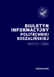 Biuletyn Informacyjny Politechniki Koszalińskiej Nr 1-50/2020