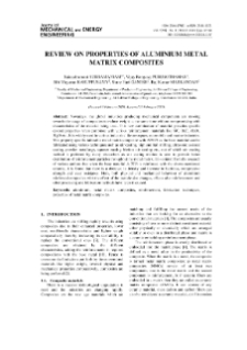 Review on properties of aluminium metal matrix composites
