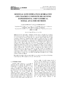 Residual life estimation of healthy and cracked composite beam using experimental and numerical modal analysis methods