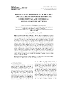 Residual life estimation of healthy and cracked composite beam using experimental and numerical modal analysis methods