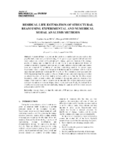 Residual life estimation of structural beam using experimental and numerical modal analysis methods