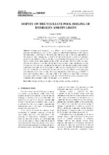 Survey on the nucleate pool boiling of hydrogen and its limits