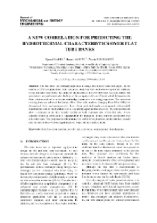 A new correlation for predicting the hydrothermal characteristics over flat tube banks