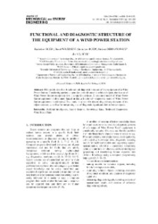 Functional and diagnostic structure of the equipment of a wind power station
