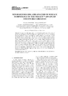 SEM-based imaging and analysis of surface morphology of the Trizact™ advanced structured abrasives