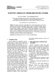 Electric vehicles: problems or solutions