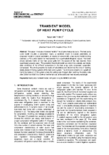 Transient model of heat pump cycle