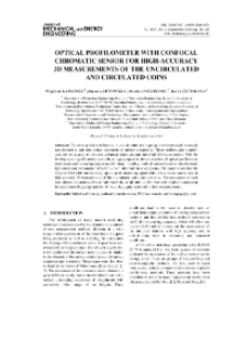 Optical profilometer with confocal chromatic sensor for high-accuracy 3D measurements of the uncirculated and circulated coins