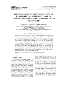 Identification of the flow pattern of liquid streams in the shell-side of a segmental-baffled shell-and-tube heat exchanger