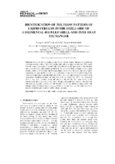 Identification of the flow pattern of liquid streams in the shell-side of a segmental-baffled shell-and-tube heat exchanger