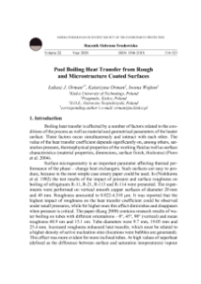 Pool boiling heat transfer from rough and microstructure coated surfaces