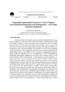 Geographic Information System as a tool to support environmental monitoring and management – case study of bottom sediments