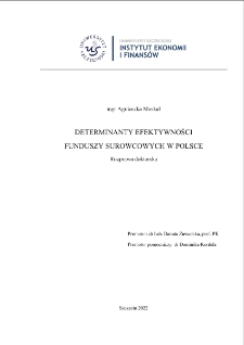 Determinanty efektywności funduszy surowcowych w Polsce