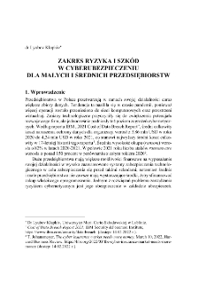 Zakres ryzyka i szkód w cyberubezpieczeniu dla małych i średnich przedsiębiorstw