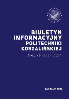 Biuletyn Informacyjny Politechniki Koszalińskiej Nr 371-460/2023. T. 5