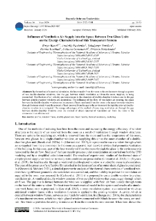 Influence of ventilation air supply into the space between two glass units on the energy characteristics of this transparent system