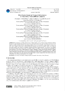 River erosion impact on transport infrastructure in "Gilort River Nature2000 site", Romania