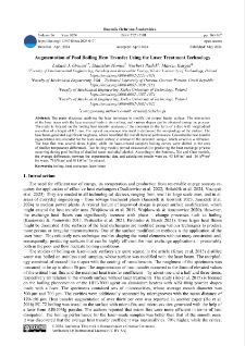 Augmentation of pool boiling heat transfer using the laser treatment technology