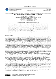 Understanding dynamics of land cover changes using GIS technique in a river catchment with high altitude differences – an analysis from Kosovo