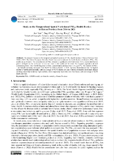 Study on the temporal and spatial variation of PM2.5 health burden in Henan province from 2014 to 2021