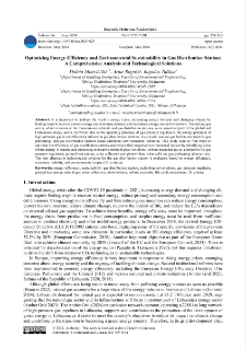 Optimizing energy efficiency and environmental sustainability in gas distribution station: a comprehensive analysis and technological solutions