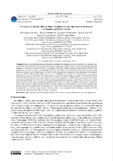 Evaluation of sulphur dioxide hourly prediction using long short-term memory for summer and winter season