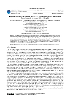Properties of a sand and bentonite mixture as a material for spot seals of Low flood embankments in the area of Żuławy Elbląskie