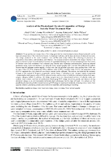 Analysis of the physical and chemical composition of sludge from the water treatment plant