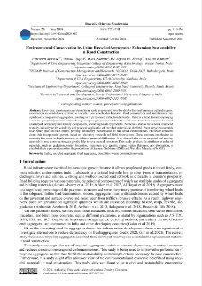 Environmental conservation by using recycled aggregates: enhancing sustainability in road construction