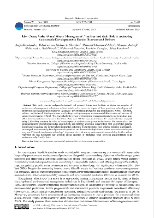 Live clean, make green! Green Management Practices and their role in achieving sustainable development in hotels: barriers and drivers