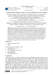 Energy dissipation in high-performance concrete under repeated compressive loading