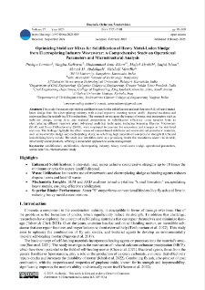 Optimizing stabilizer mixes for solidification of heavy metal-laden sludge from electroplating industry wastewater: A comprehensive study on operational parameters and microstructural analysis