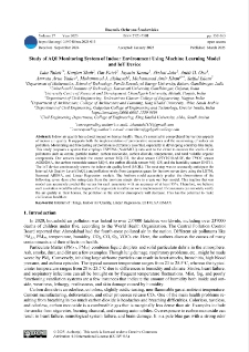 Study of AQI monitoring system of indoor environment using machine learning model and IoT device