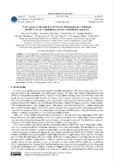 Performance evaluation of LGWP-series refrigerants as a substitute for HFC-134a air conditioning system: a sustainable approach