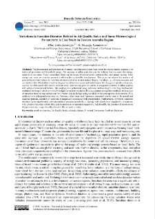Variations in sunshine duration related to air quality index and some meteorological parameters: a case study in eastern Anatolia region