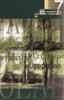 Symbolae Europaeae : filozofia, komunikacja, kultura, historia. Nr 7