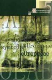 Symbolae Europaeae : teoria komunikacji, kultura, historia. Nr 5
